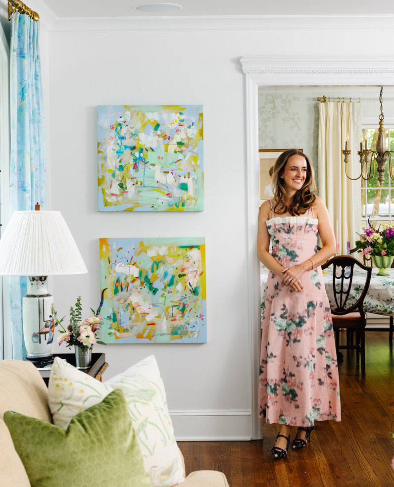 Meet Blue and Red: Two 24x24 Originals