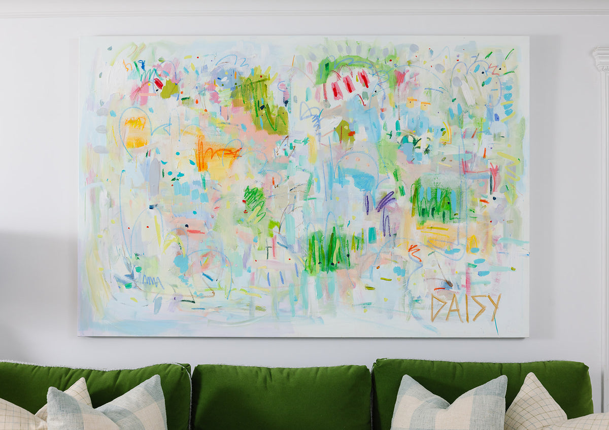 48x72 "Joy Takes Up Space" | Original Abstract Painting by Megan Daisy Milner