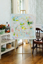 Load image into Gallery viewer, 30x30 "Girl Dinner" | Original Abstract Painting by Megan Daisy Milner