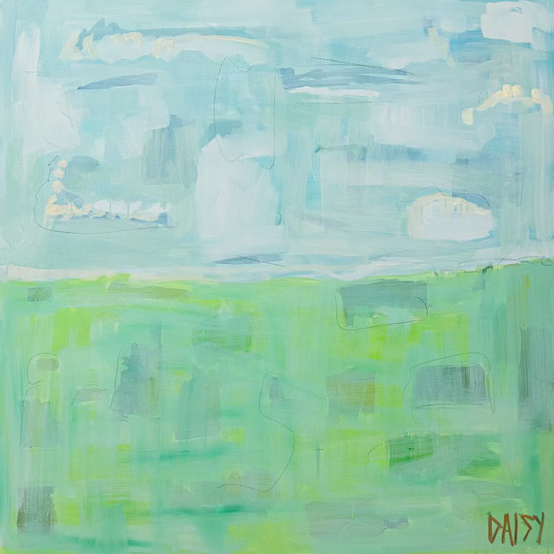 Peaceful Feeling Fine Art Print by Megan Daisy Milner – Signed Giclee Print, available in 18x18, 24x24, and 30x30 sizes