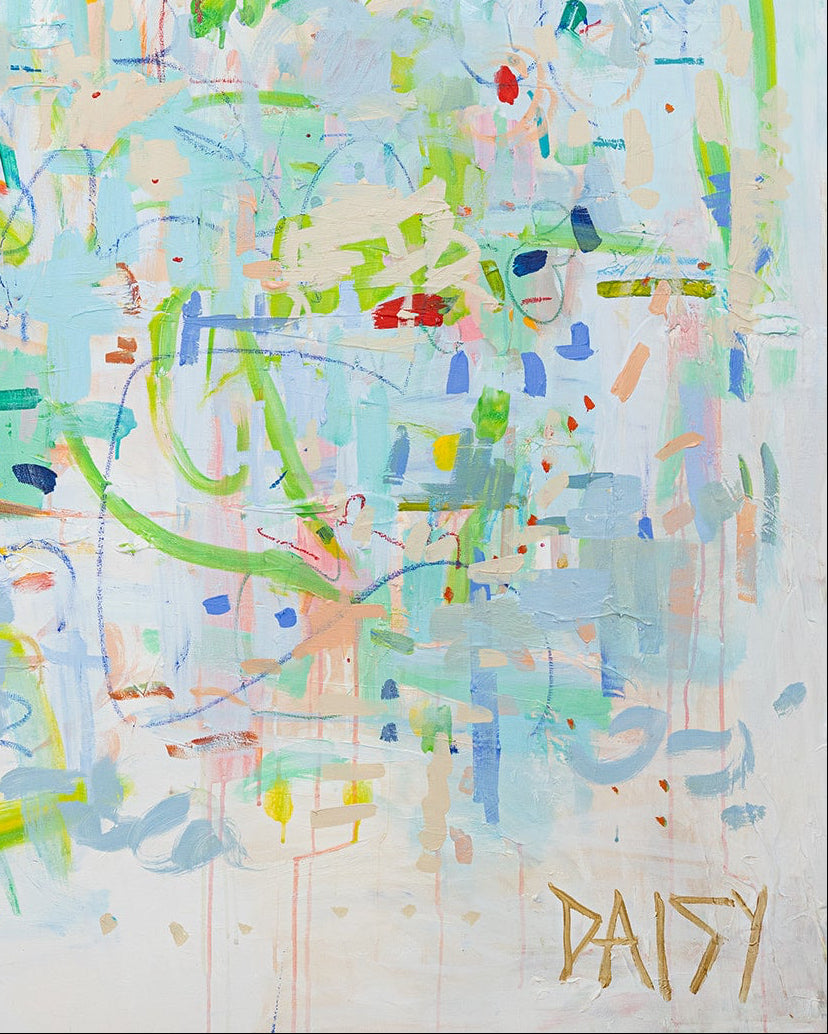 "A Painting As Big As My Heart" Abstract Art by Megan Daisy Milner