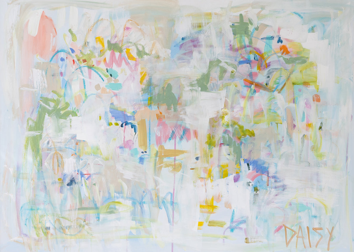 "For My Girl" Abstract Art Print by Megan Daisy Milner