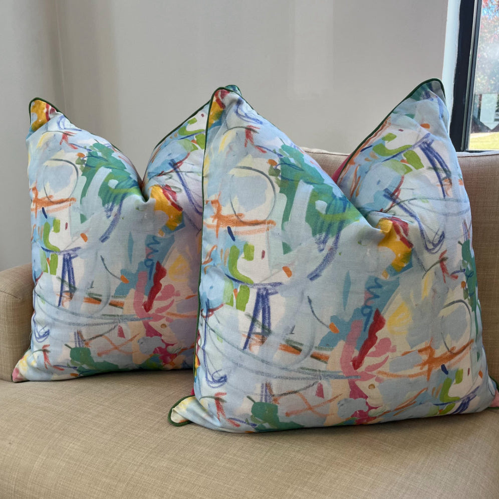"Bold & Blue" Pillow Cover
