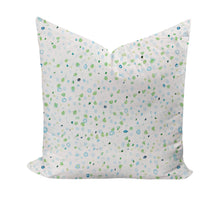 Load image into Gallery viewer, "The Dots Went Crazy" Pillow Cover (Blue/ Green)