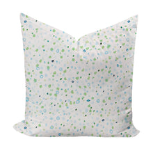 Load image into Gallery viewer, "The Dots Went Crazy" Pillow Cover (Blue/ Green)