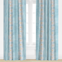 Load image into Gallery viewer, "Daisy Chain" Drapery Panel (Blue)