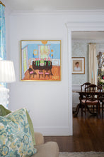 Load image into Gallery viewer, 30x30 "Dinner Party" | Original Still Life Painting by Megan Daisy Milner