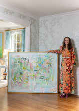 Load image into Gallery viewer, 48x60 "I Get By With A Little Help From My Boys" | Colorful Abstract Painting by Megan Daisy Milner