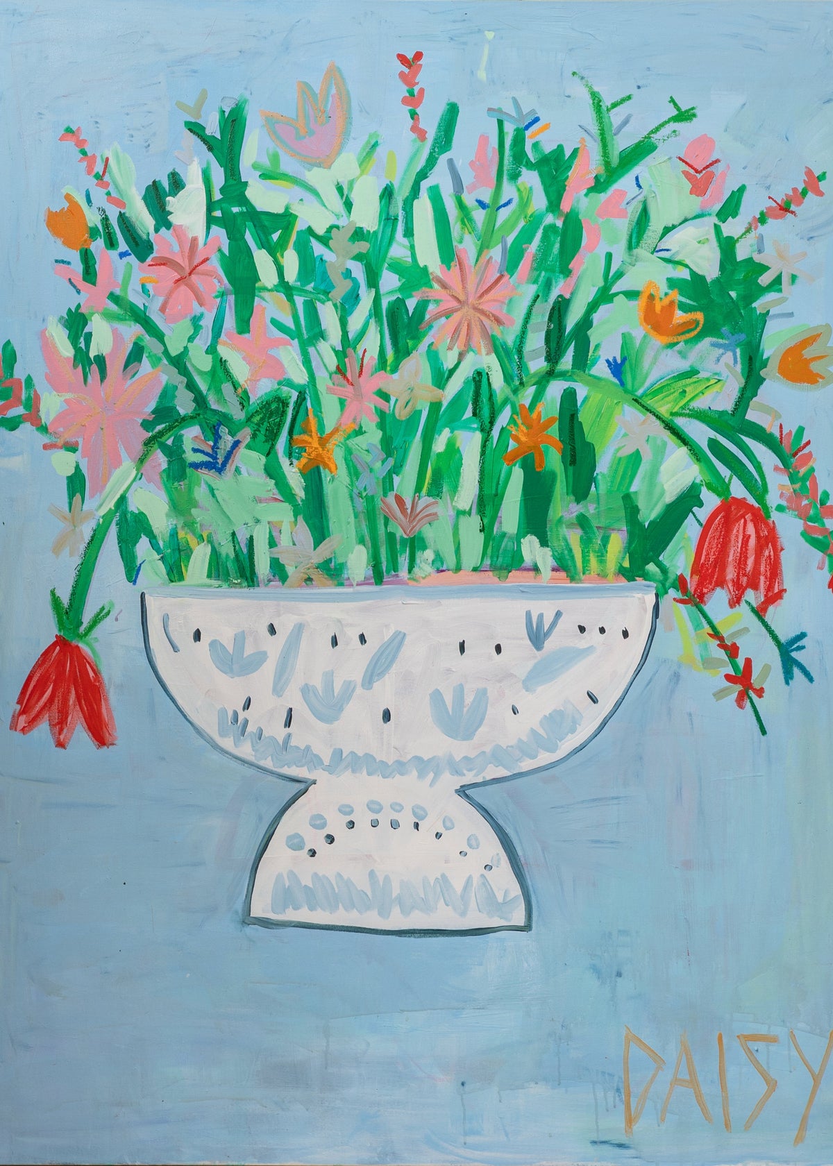 48x60 "Flowers 4EVA" | Floral Abstract Painting by Megan Daisy Milner
