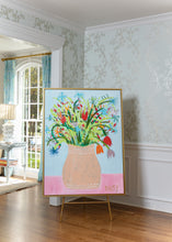 Load image into Gallery viewer, 36x48 "Vase Full Of Joy" | Original Abstract Floral Painting by Megan Daisy Milner