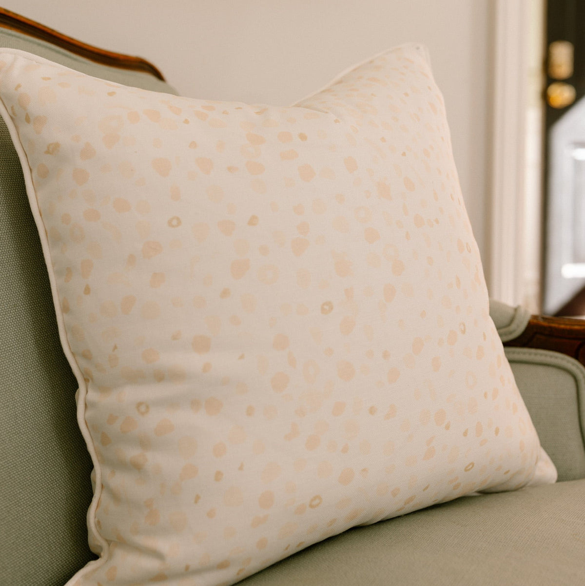 "The Dots Went Crazy" Pillow Cover (Neutral)