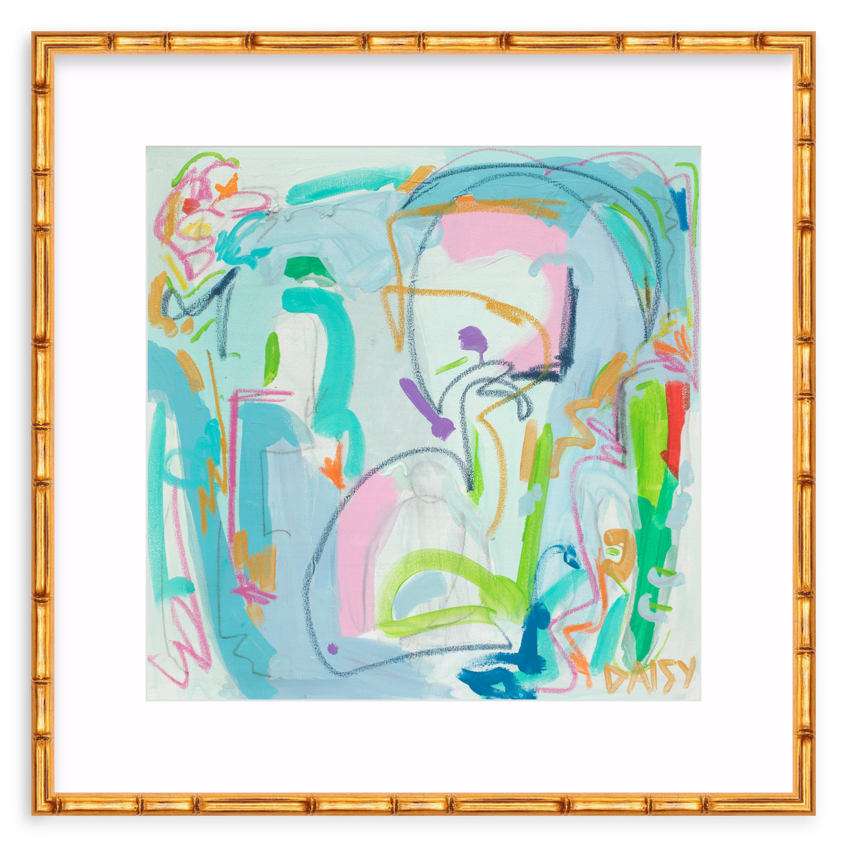 "A Whole Lot Of Color" Framed Abstract Print by Megan Daisy Milner