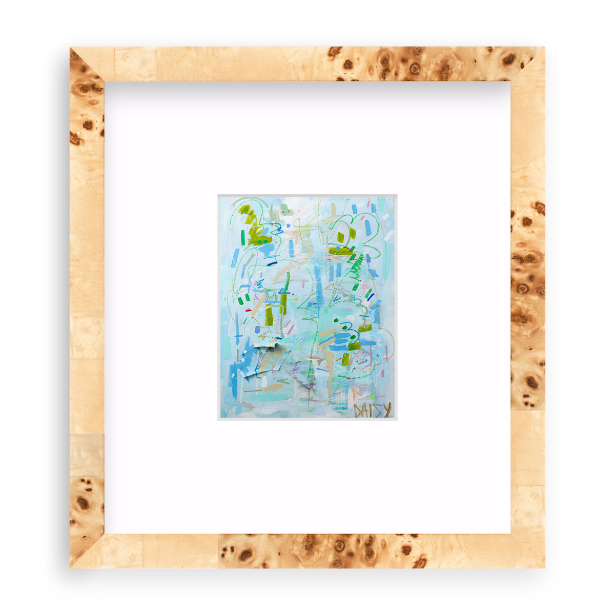 "Fresh Cut Grass" Mini Abstract Print by Megan Daisy Milner