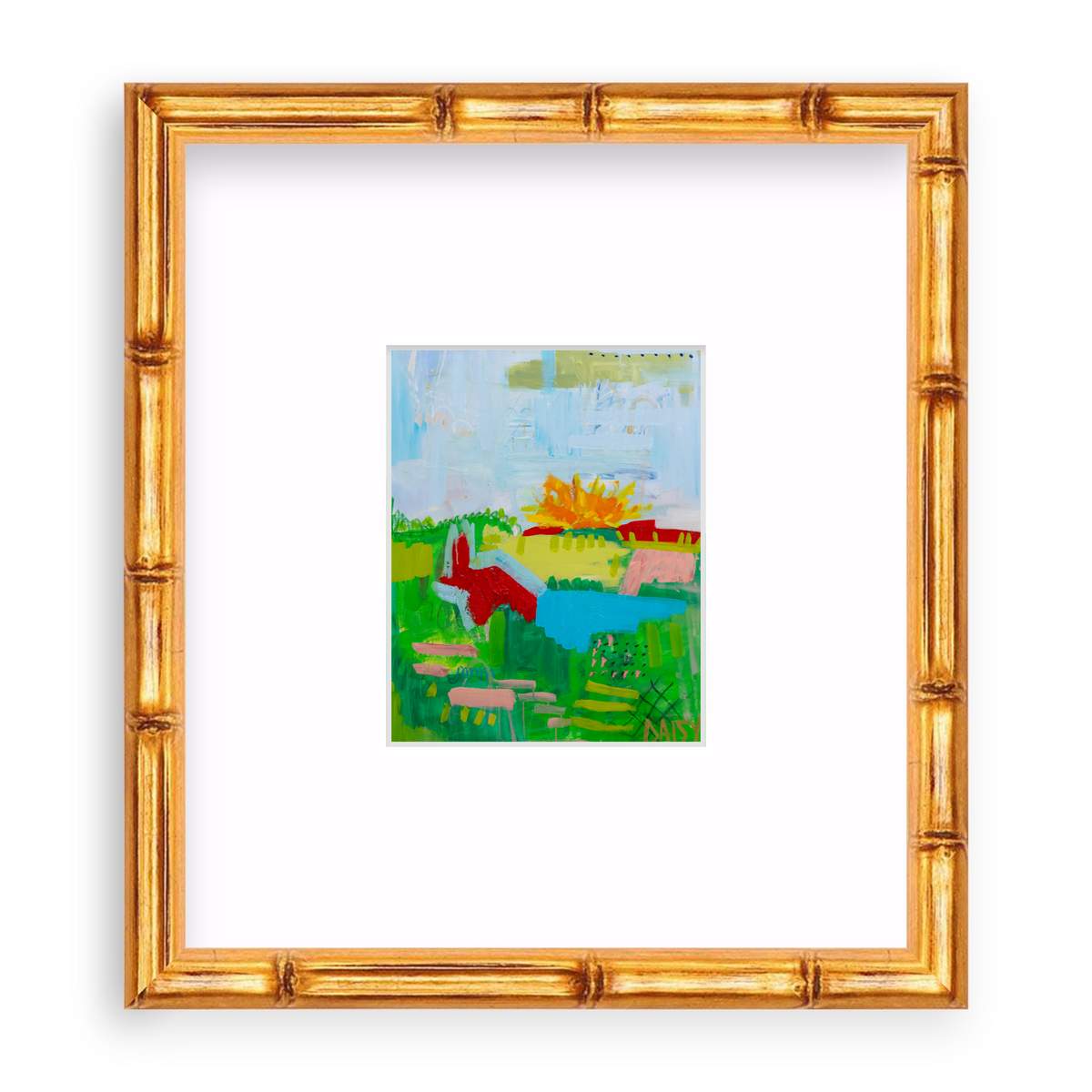 "Lake Day" Mini Abstract Print by Megan Daisy Milner