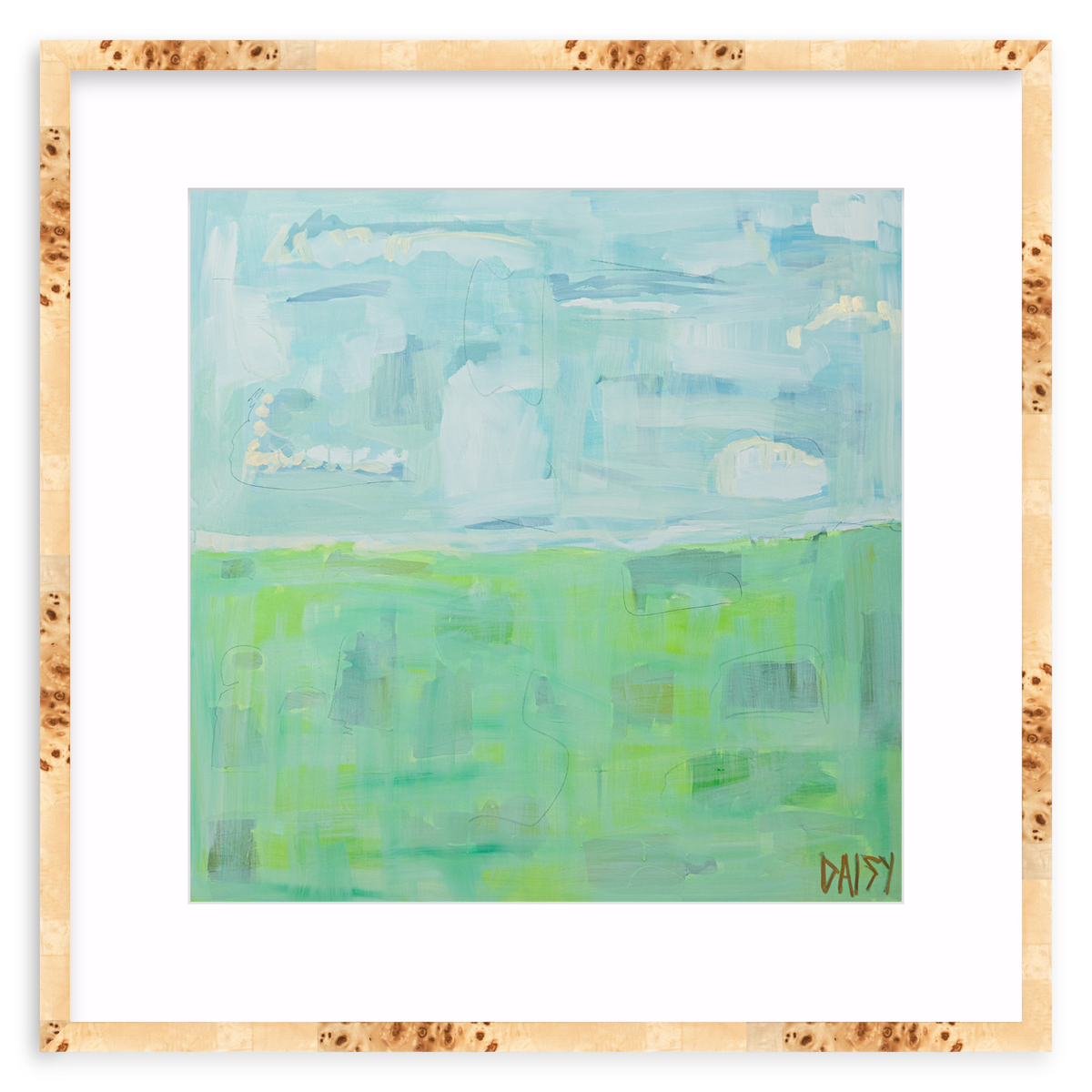 "Peaceful Feeling" Framed Abstract Print by Megan Daisy Milner
