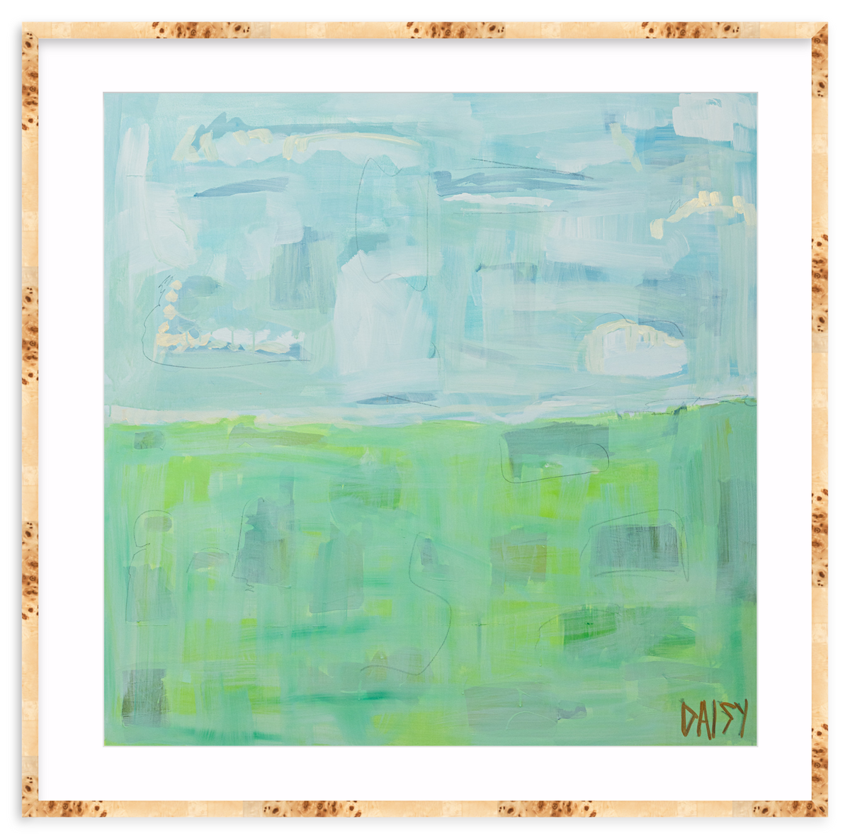"Peaceful Feeling" Framed Abstract Print by Megan Daisy Milner
