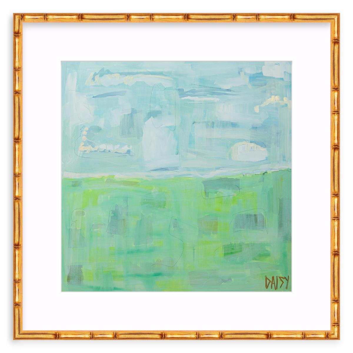 "Peaceful Feeling" Framed Abstract Print by Megan Daisy Milner