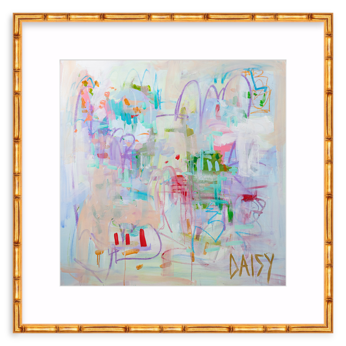 "Purple" Framed Abstract Print by Megan Daisy Milner