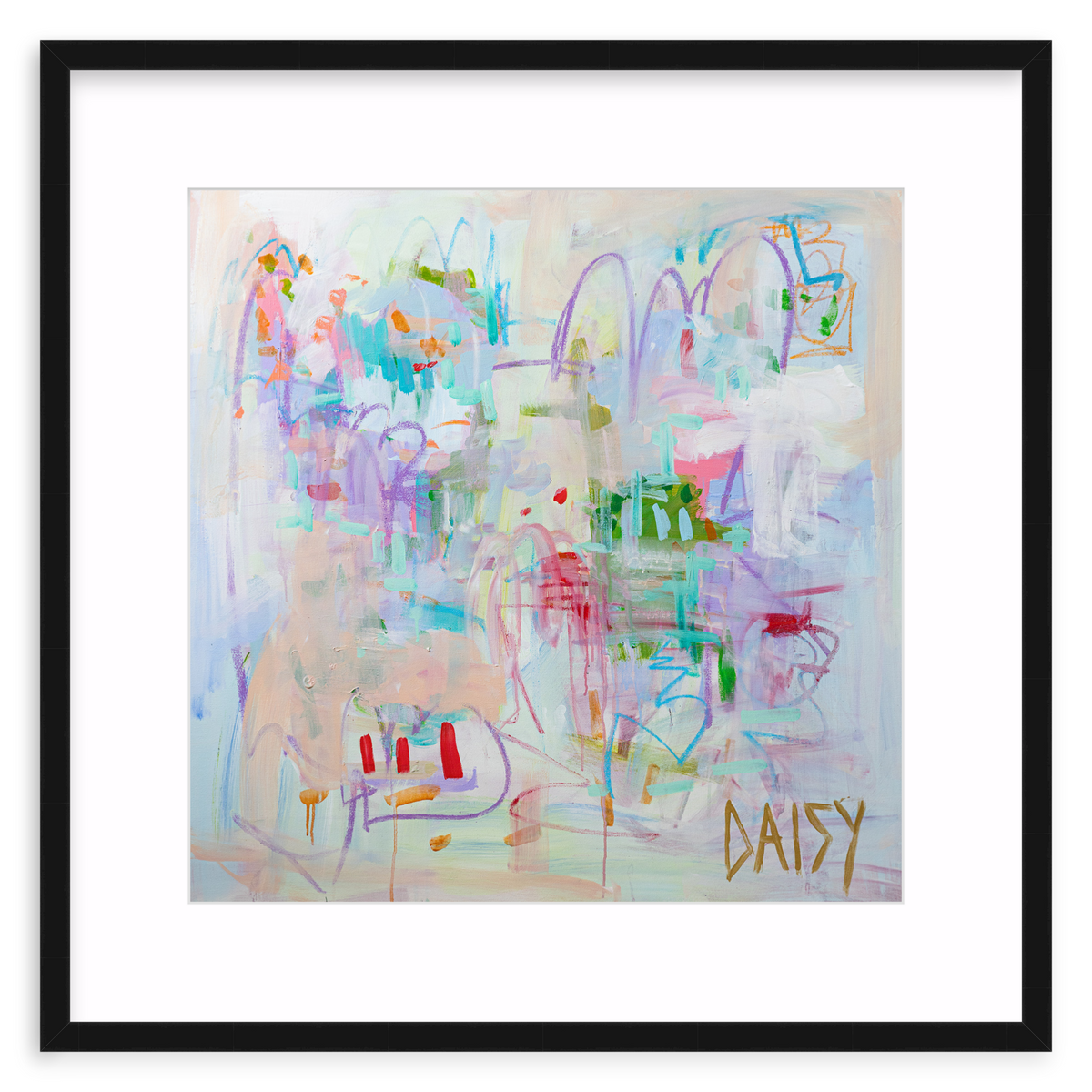 "Purple" Framed Abstract Print by Megan Daisy Milner