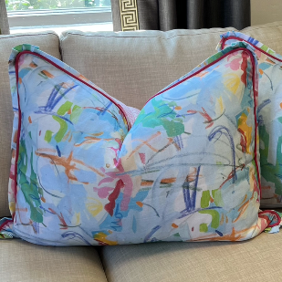 "Bold & Blue" Pillow Cover