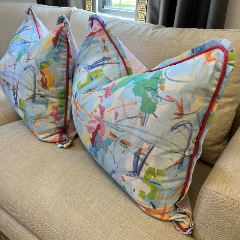 "Bold & Blue" Pillow Cover