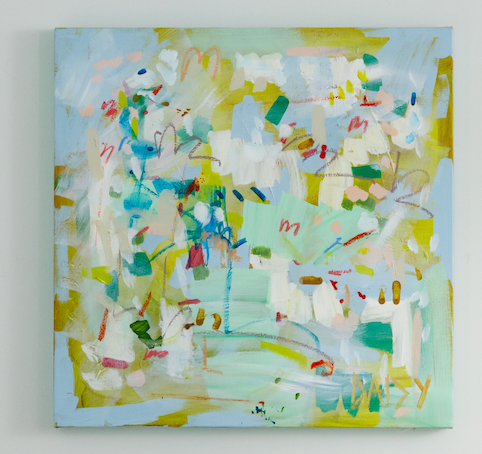 24x24 "Blue" Original Painting by Megan Daisy Milner