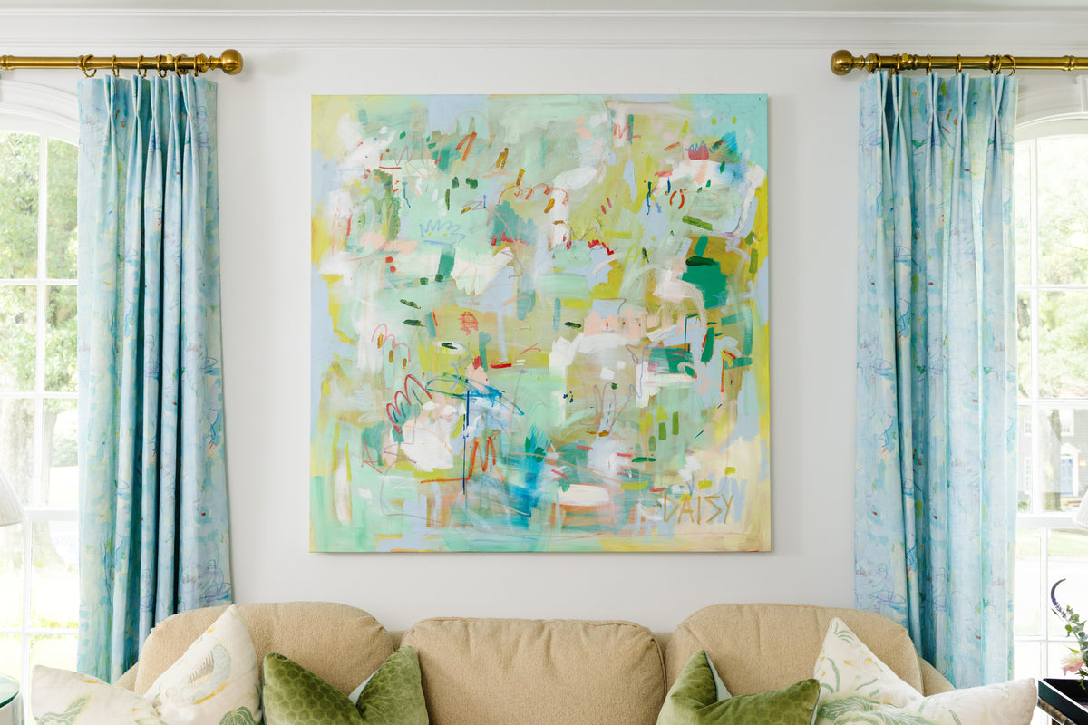 48x48 "She's Perfect Right There" Original Painting by Megan Daisy Milner