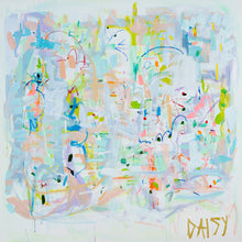 Load image into Gallery viewer, 48x48 "Let's Flamingle"  | Original Abstract Painting by Megan Daisy Milner