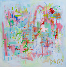 Load image into Gallery viewer, 36x36 'Circle, Circle, Dot' Original Abstract Painting by Megan Daisy Milner – Sold