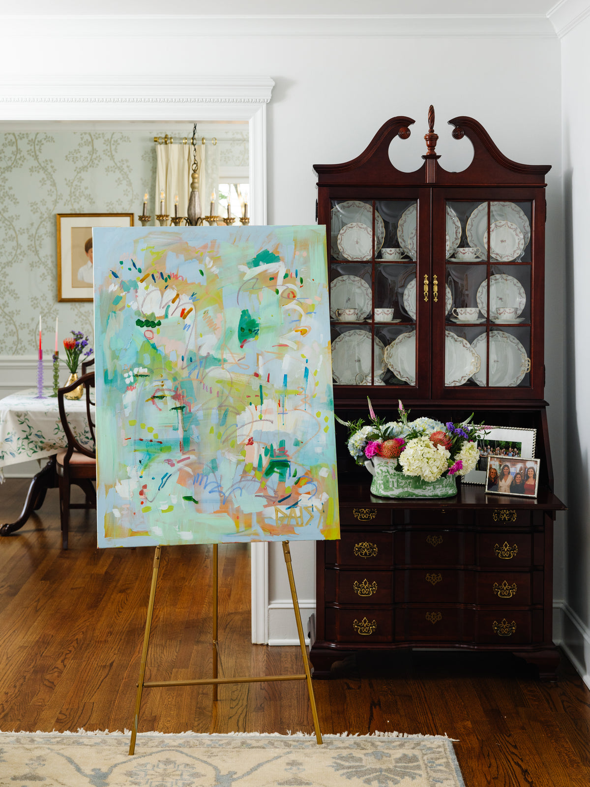 30x40 "Blue Looks Cool On You" Original Painting by Megan Daisy Milner