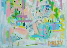 Load image into Gallery viewer, "Playing Fetch & Soaking Up Sunbeams II" 24x24 | Original Abstract Floral By Megan Daisy Milner