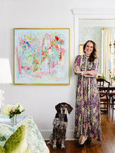 Load image into Gallery viewer, 36x36 'Circle, Circle, Dot' Original Abstract Painting by Megan Daisy Milner – Sold