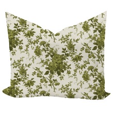 Load image into Gallery viewer, Keaton Floral Pillow Cover (Green)