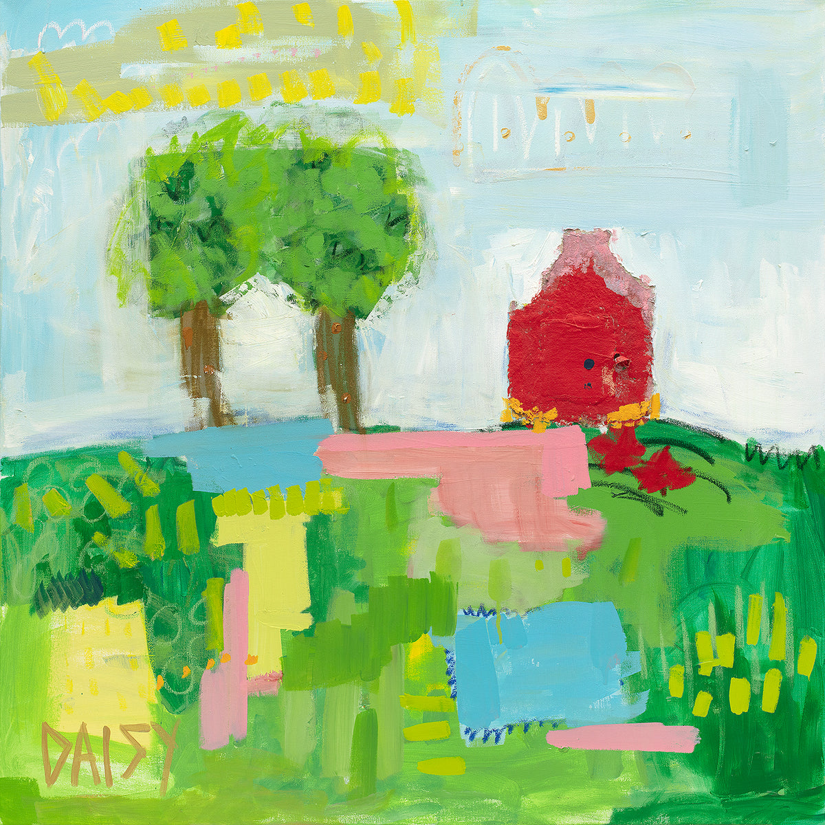 "The Double Tree" Abstract Art Print by Megan Daisy Milner