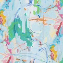 Load image into Gallery viewer, Bold & Blue Custom Fabric by Megan Daisy Milner – Linen and Performance Fabric