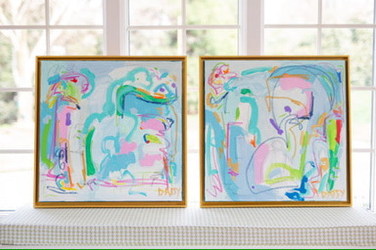 "A Whole Lot of Color" Abstract Art Print by Megan Daisy Milner