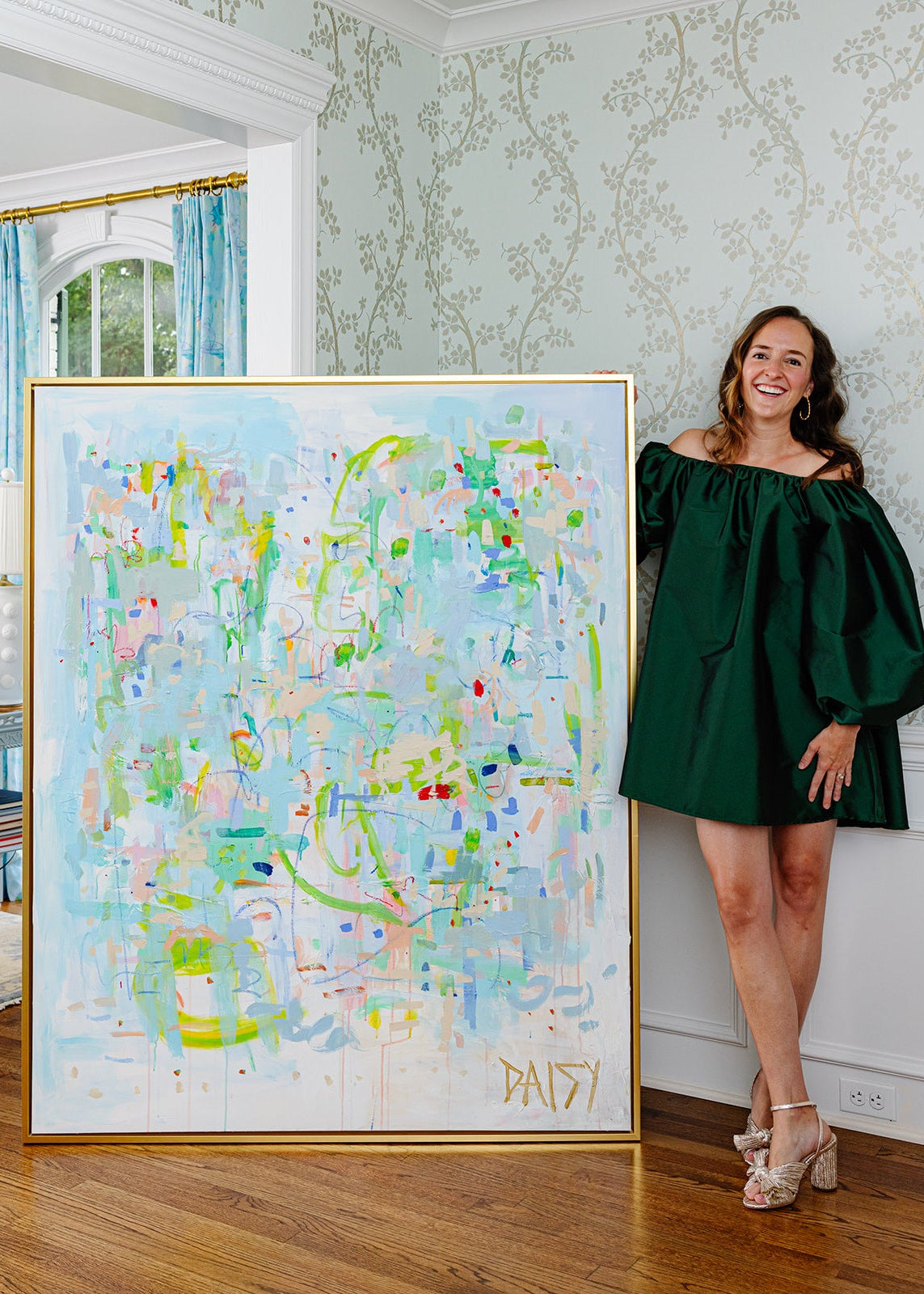48x60 'A Painting As Big As My Heart' Original Abstract Painting by Megan Daisy Milner – Sold Artwork