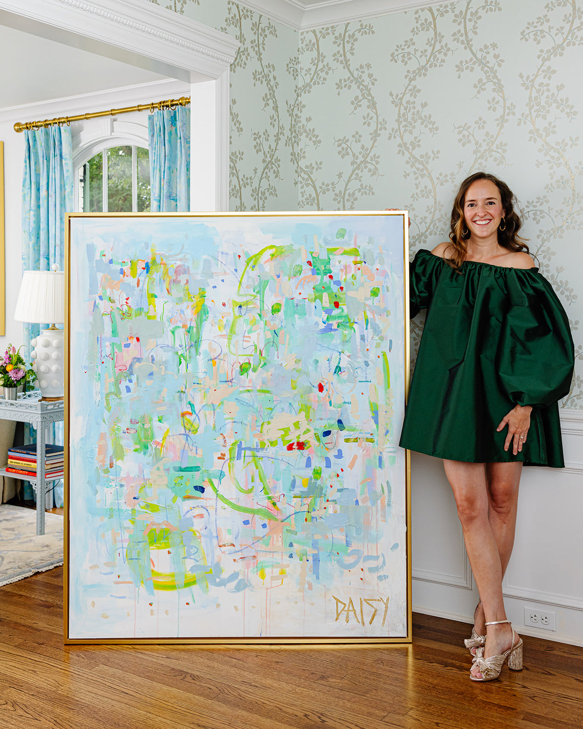 48x60 'A Painting As Big As My Heart' Original Abstract Painting by Megan Daisy Milner – Sold Artwork