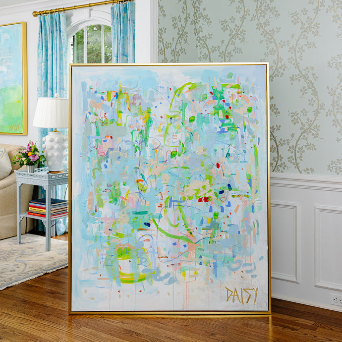48x60 'A Painting As Big As My Heart' Original Abstract Painting by Megan Daisy Milner – Sold Artwork