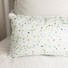 Load image into Gallery viewer, "The Dots Went Crazy" Pillow Cover  (Blue/ Green)
