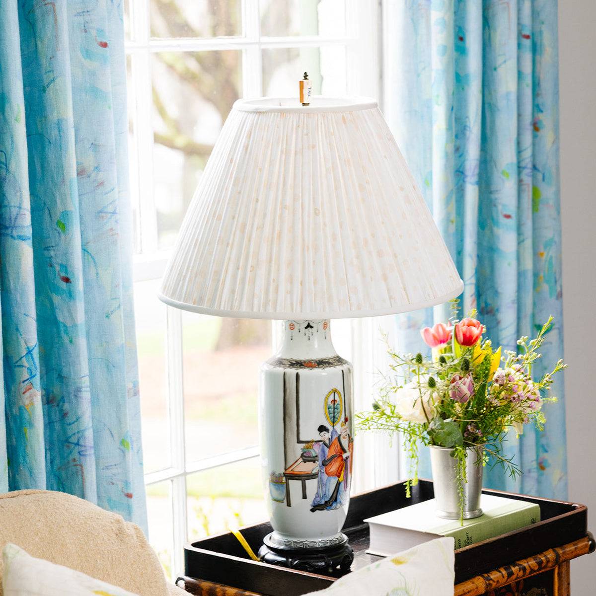 "The Dots Went Crazy" Lampshade (Neutral)