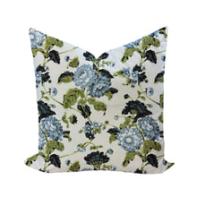 Load image into Gallery viewer, Large Floral Pillow Cover (Blue &amp; Green)
