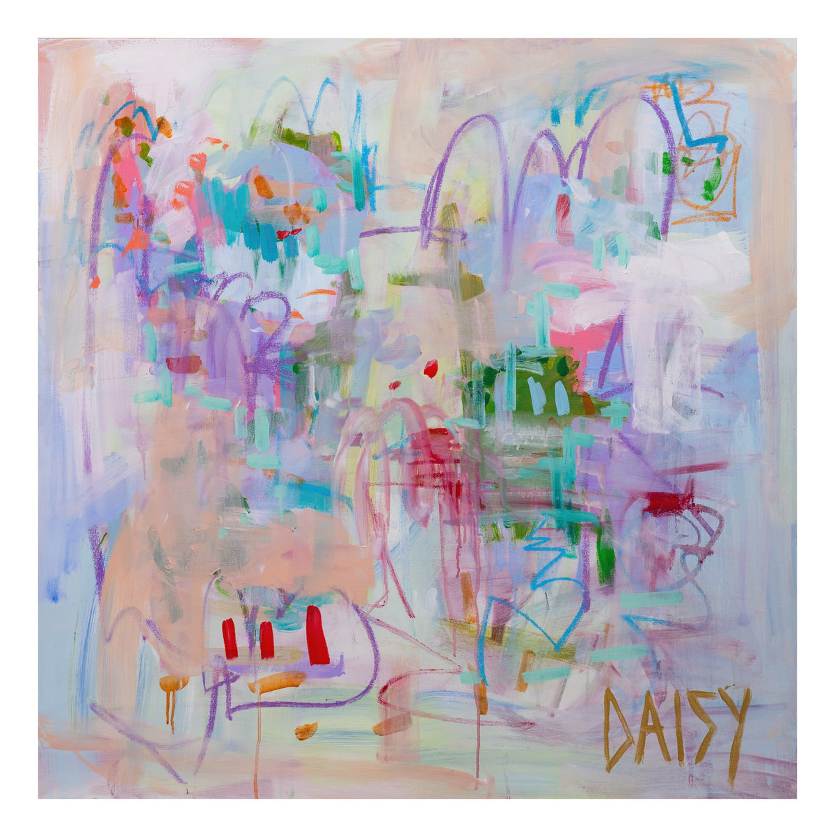 "Purple" Abstract Art Print by Megan Daisy Milner