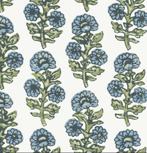 Load image into Gallery viewer, Block Print  Pillow Cover (Blue/Green)
