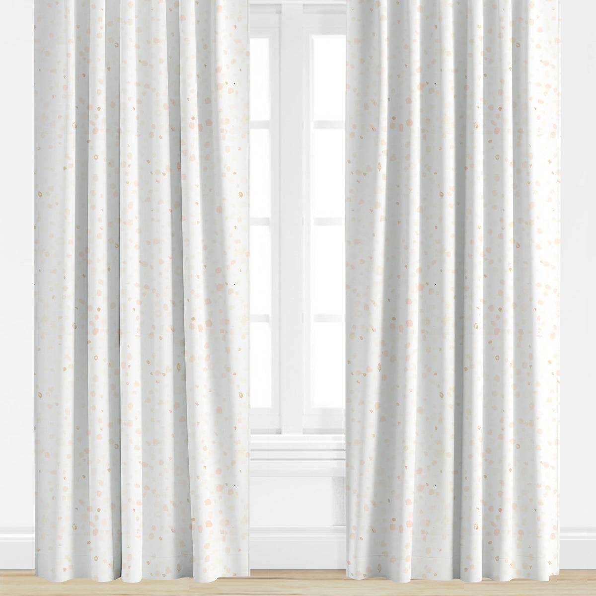 "The Dots Went Crazy" Drapery Panel (Neutral)