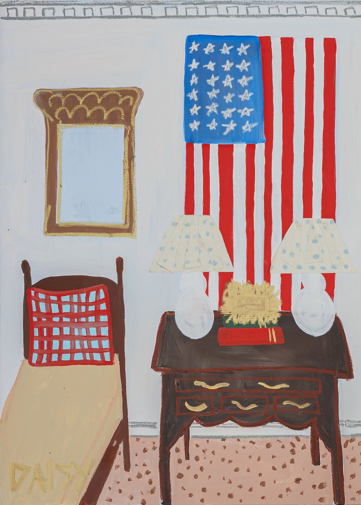 36x36 "American Boys" Original Painting by Megan Daisy Milner