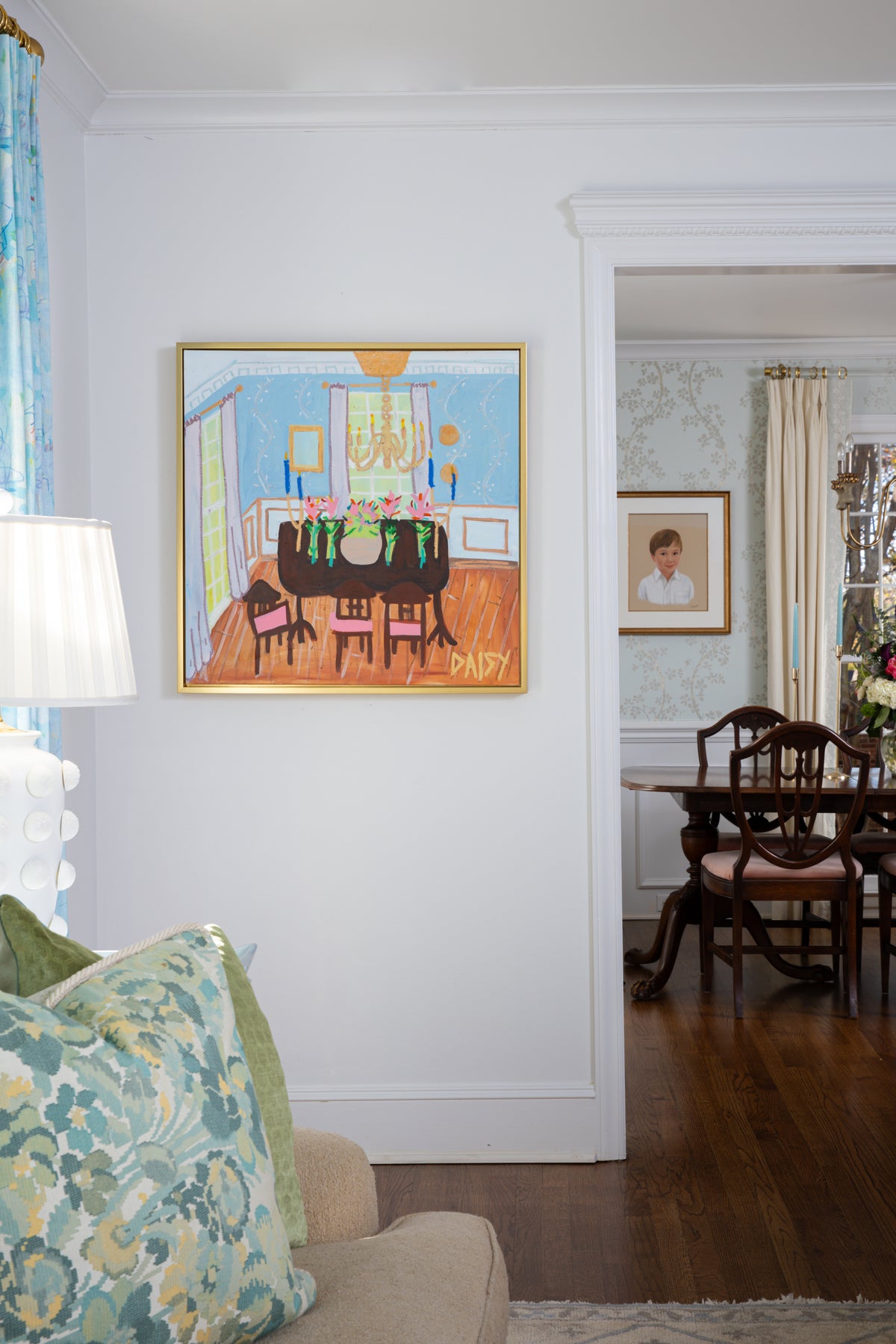 30x30 "Dinner Party" | Original Still Life Painting by Megan Daisy Milner