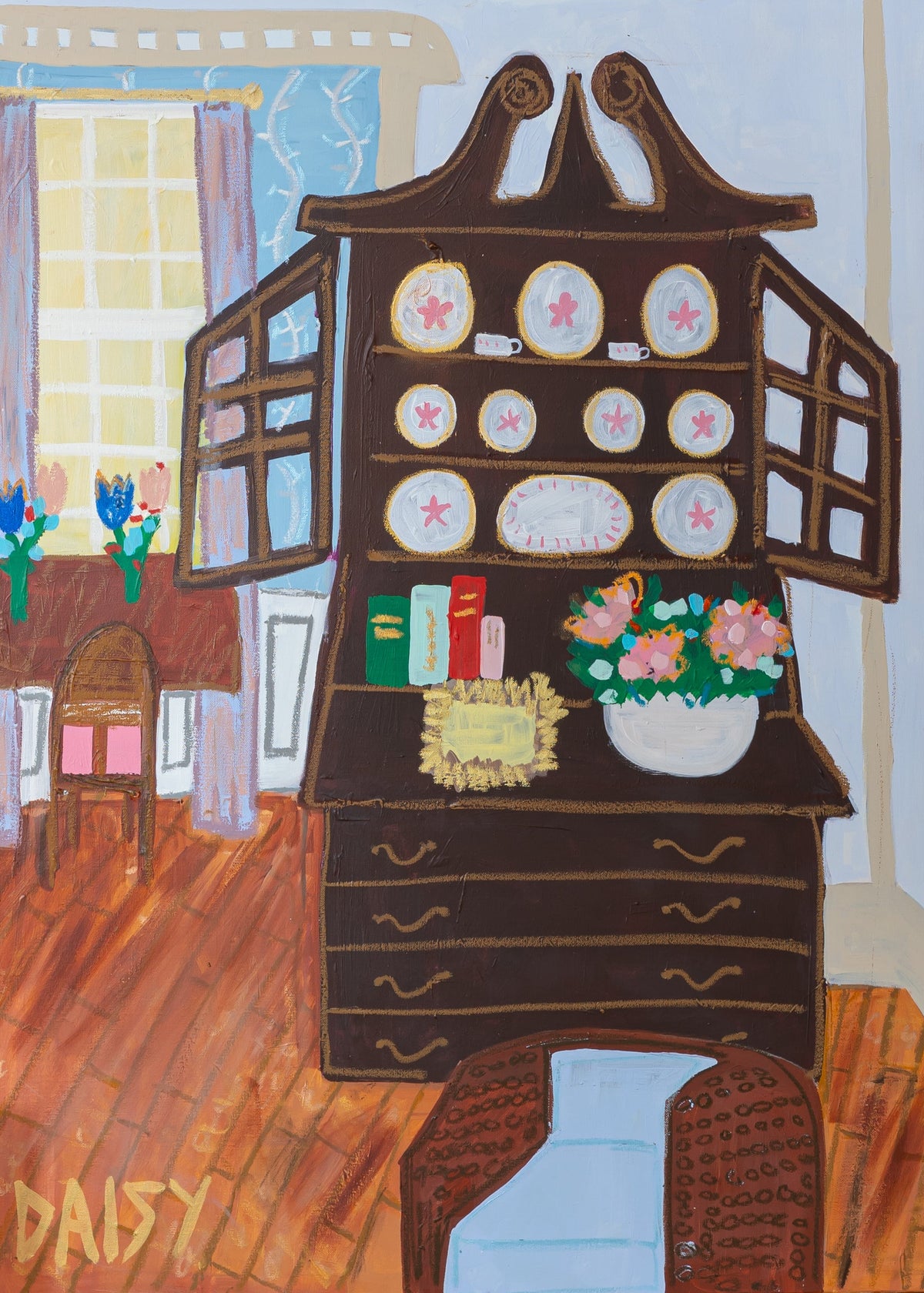 30x40 "A Secretary Moment" | Original Still Life Painting by Megan Daisy Milner