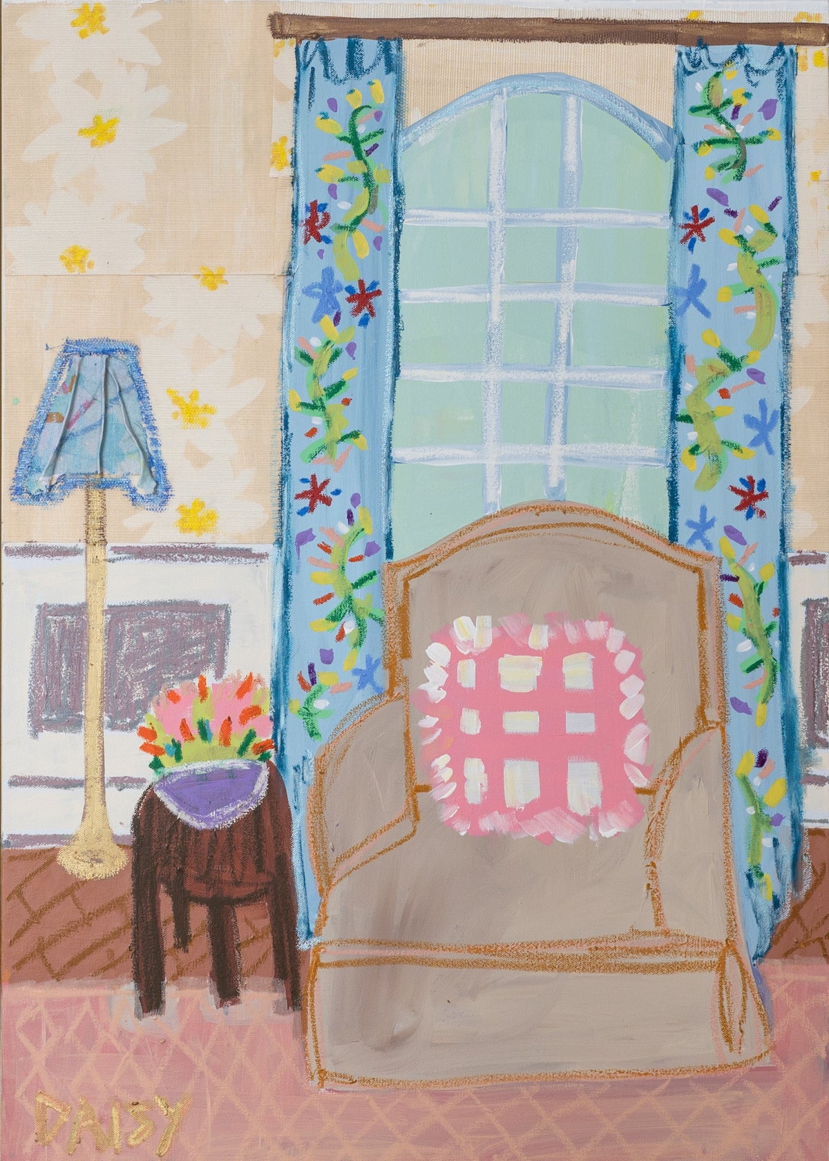 24x36 "A Daisy Vignette" | Original Still Life Painting by Megan Daisy Milner
