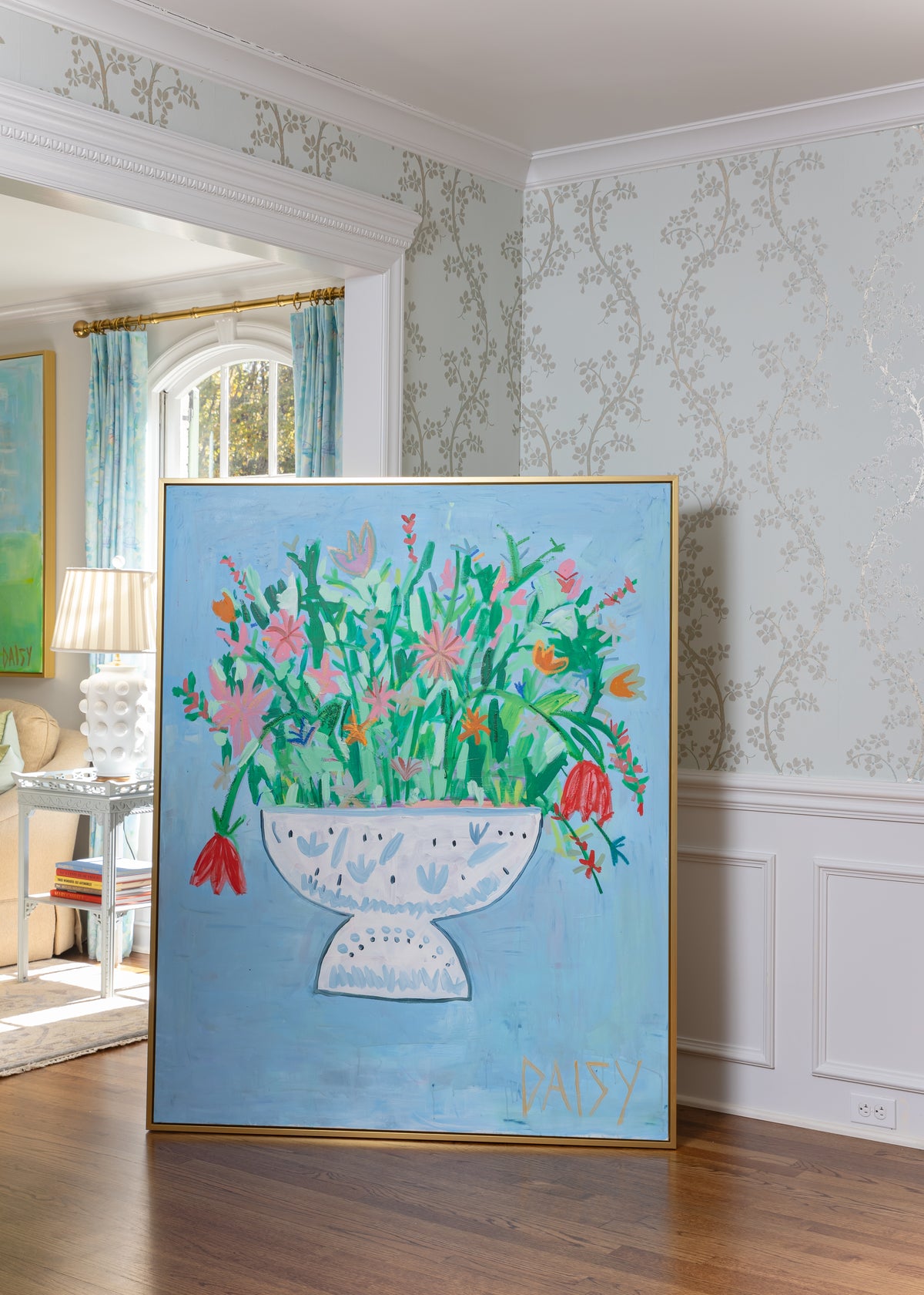 48x60 "Flowers 4EVA" | Floral Abstract Painting by Megan Daisy Milner